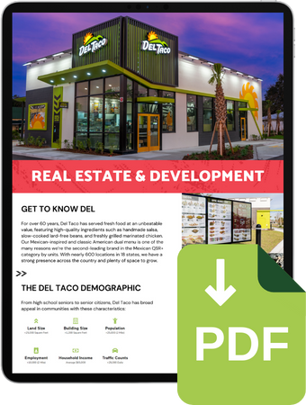 Del Taco Real Estate Development Brochure PDF